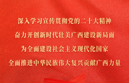 深入學習宣傳貫徹黨的二十大精神，奮力開創(chuàng)新時代壯美廣西建設(shè)新局面，為全面建設(shè)社會主義現(xiàn)代化國家、全面推進中華民族偉大復興貢獻廣西力量